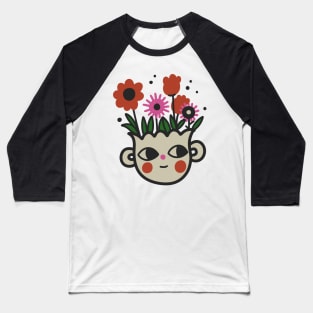 Garden Pot Face #smile face tattoo illustrations 5 Baseball T-Shirt